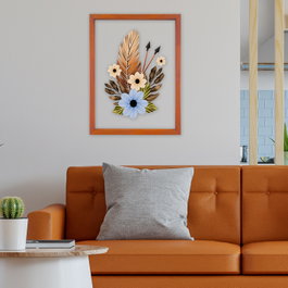Wallity Cuadro Decorativo Enmarcado Multicolor 32 x 42 cm